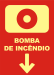 Placa Sinalização, Tema: Bomba de Incêndio  PLC104