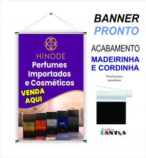 banner pronto tema: Revendedora Hinode Lona 280g   Brilho Madeira e cordinha 